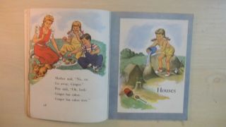 RARE Vintage MOLLY,  PETE AND GINGER Children ' s Softcover D.  C.  Heath&Co Book 1947 8