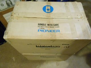 Pioneer HPM 100 Speakers in boxes with stands 12