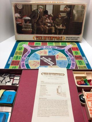 Vintage The Inventors Board Game 1974 Parker Bros Crazy Inventions Complete