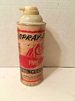 Vintage Mini Fire Extinguisher Firefighter Fire Extinguisher Spray It Fire Can