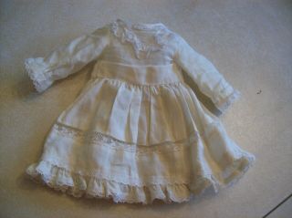 Charming Vintage Lawn Dress For 11 " Schoenhut Toddler Or Similar Antique Doll