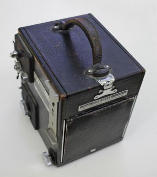 Graflex D 3 ¼ x 4¼ Camera with Kodak Ektar f:4,  5 152 mm Lens with holders. 2