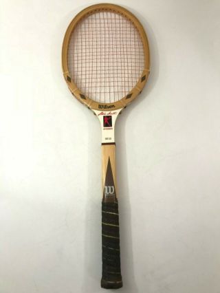 Vintage Wilson Stan Smith Autograph Tennis Racket Medium 4 5/8 Speedflex Racquet