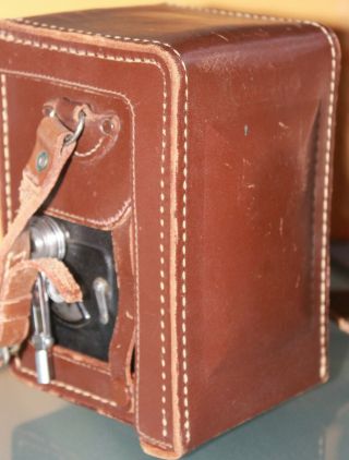 Ansco Automatic Reflex f:3.  5 TLR Camera Anastigmat 83mm Lens Leather Case 7