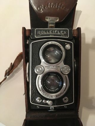 Rolleiflex Camera Drp Drgm Franke & Hiedecke Compur - Rapid Tessar 3.  5 7.  5