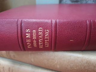 Rudyard Kipling Limited,  Signed,  First Edition of Poems,  London,  Macmillan 1929 2