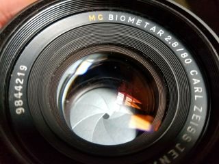 Pentacon Six 6 TL Film Camera w/ Carl Zeiss f2.  8/80mm lens,  lens cap,  EX TEST 6