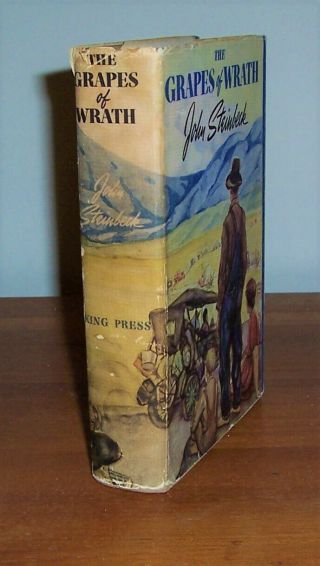 John Steinbeck,  THE GRAPES OF WRATH,  1ST edition with dust jacket :. 2