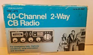 Vintage Radio Shack Realistic Trc - 473 40 Channel Am Cb Radio
