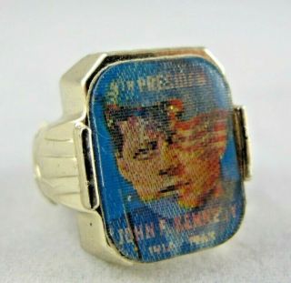 Vintage Jfk John F Kennedy Flicker Flasher Ring - Vari Vue Image