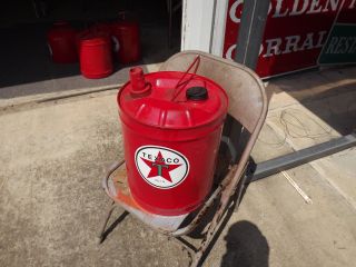 Vintage Five Gallon Texaco Gas Can (5 Of 10 Gas Cans)