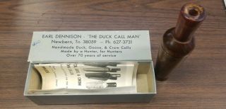 Vintage 1990 Earl Dennison Duck Call