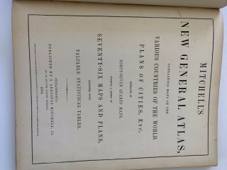 Mitchell ' s General Atlas Published in 1860 2