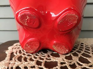 Vintage McCoy Red Apple Cookie Jar Kitchen Canister Container Home Decor 5