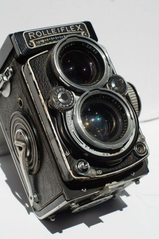 Rolleiflex 2.  8e 2.  8 K7e Tlr 6x6 Medium Format Film Camera Stucked Shutter