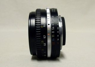 OEM NIKON AIS f/1.  8 50mm Prime NIKKOR Pancake MF Lens SLR Film Camera w/Caps 2