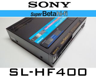 Sony Sl - Hf400 Beta Hi - Fi Stereo Betamax Perfect For Transferring To Dvd