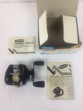 Vintage Ryobi V - Mag Lite Vm - 3g Baitcasting Fishing Reel Gear Ratio 4.  1:1