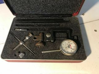 Vintage Starrett 001 Inch Dial Test Indicator No 196 Kit -
