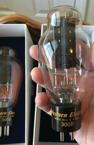 WESTERN ELECTRIC Factory Matched 300B Tube Pair - - TRUE WESTERN ELECTRIC 300B PAIR 7