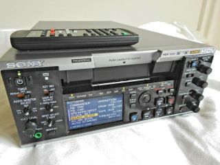 Sony Hvr - M35e Hdv Dv Dvcam Vtr Hd Sd Sdi - & Remote Control