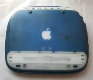 Vintage Apple iBook G3 Clamshell Indigo M6411 366Mhz Firewire POWERS ON 4