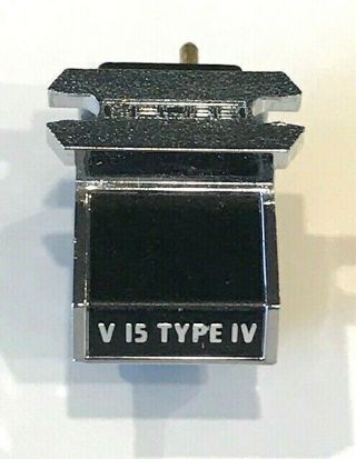 Shure V15 Type Iv Stereo Turntable Phono Cartridge V - 15 Vintage Audiophile Rare