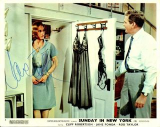 Vintage Jane Fonda Signed Scene - Sunday In York