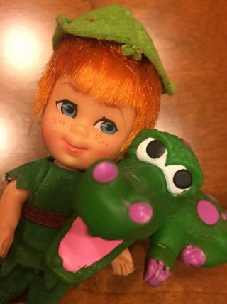 Vintage Mattel Liddle Kiddles Storybook Peter Pan Paniddle & Alligator 3547