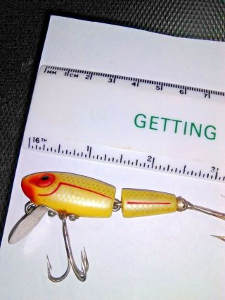 Old Lure We Have A Hard To Find Miracle Minnow Yellow/red/black,  Great Lure.