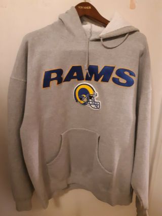 Los Angeles Rams Vintage Majestic Pullover Hoodie Size 2xl