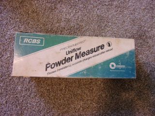 Vintage Rcbs 09000 Powder Measure Uniflow Large & Small Cylinder & Box