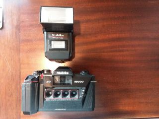 Nishika N8000 3d Quadra Lens System 35mm Film Camera With Twinlight Flash 3010