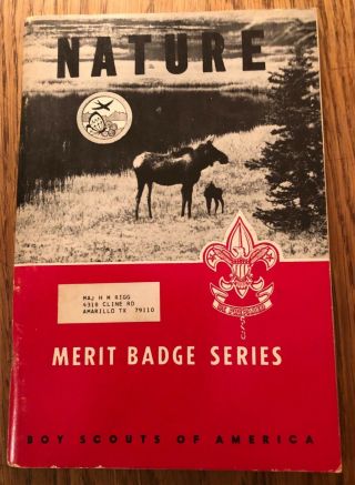 Vintage 1965 Boy Scouts Of America Nature Merit Badge Series Book No.  3285