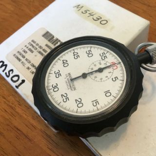 Vintage Us Military Issue Marathon Boxed Watch Timer