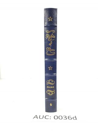 Easton Press: The Rights Of Man,  Thomas Paine,  Leather :36d