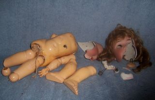 18 " Antique German Doll Simon & Halbig Heinrich Handwerck Parts/restore