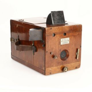 :gaumont Comptoir Detective Wooden Box Camera W/ Plate Holders