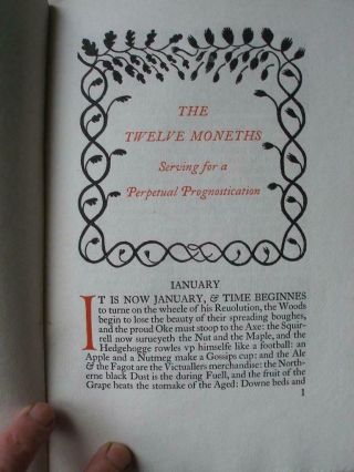 The Twelve Moneths Wood Engravings Eric Ravilious Golden Cockerel Press 192711a