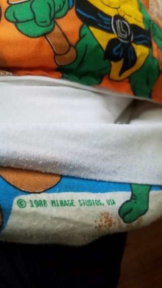 1988 Teenage Mutant Ninja Turtles Twin Comforter Blanket Vintage 5