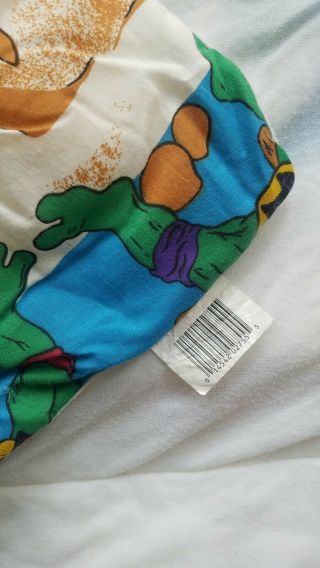 1988 Teenage Mutant Ninja Turtles Twin Comforter Blanket Vintage 8