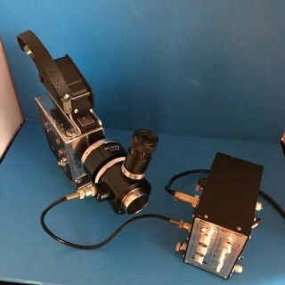 Bolex Paillard H16M 16mm Camera With Nikon CFMA Lens & Autotimer 12