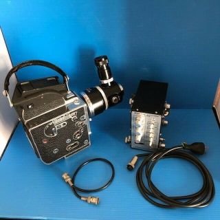 Bolex Paillard H16m 16mm Camera With Nikon Cfma Lens & Autotimer