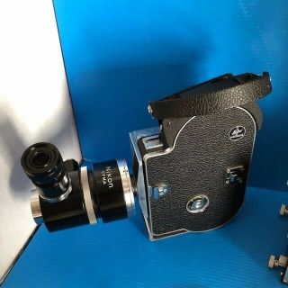 Bolex Paillard H16M 16mm Camera With Nikon CFMA Lens & Autotimer 7