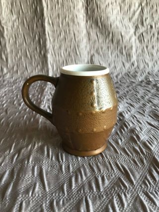 Unique Vintage Arts and Crafts Copper Clad Mug by Clewell of Canton OH 3