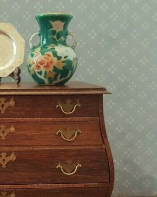 Dollhouse Miniature Vintage Japanese Porcelain Vase 1:12 For Violet Only