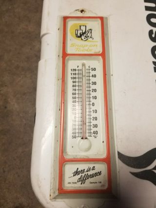Vintage Snap On Tools Thermometer Metal Wall