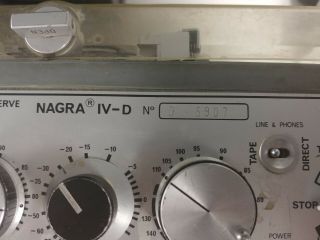 Nagra IV - D Portable Tape Recorder Reel to Reel Field Recorder 10