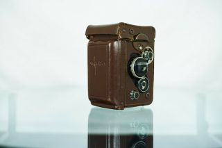 Rolleiflex 2.  8 F with meter,  leather case 8