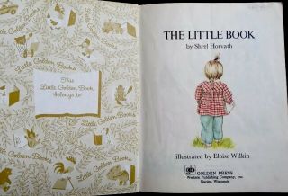 MY LITTLE BOOK Eloise Wilkin Vintage 1980 ' s Childrens Little Golden Book 2